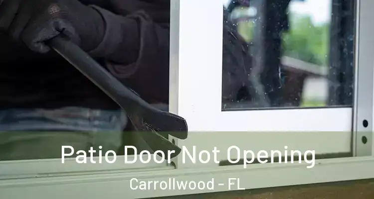  Patio Door Not Opening Carrollwood - FL