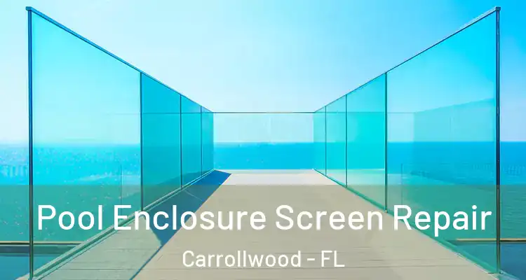  Pool Enclosure Screen Repair Carrollwood - FL