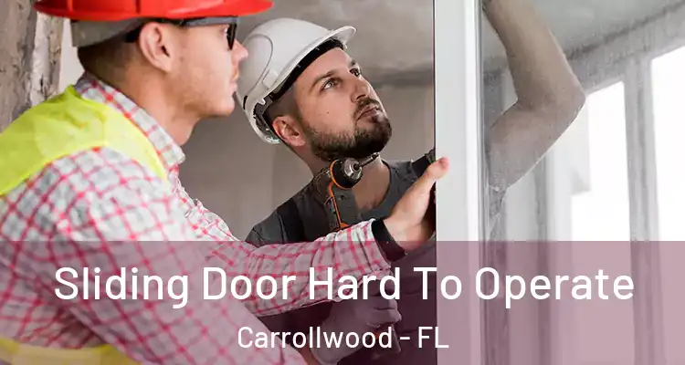  Sliding Door Hard To Operate Carrollwood - FL
